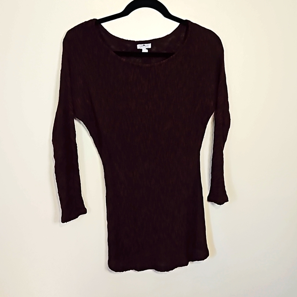 A Pea in the Pod Maternity Tunic Sweater Small Burgundy